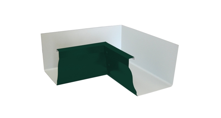 Угол желоба внутренний Vortex 90гр 127мм RAL 6005 зеленый мох