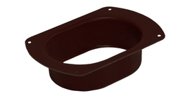 Воронка врезная 127 мм PE RR 32 темно-коричневый